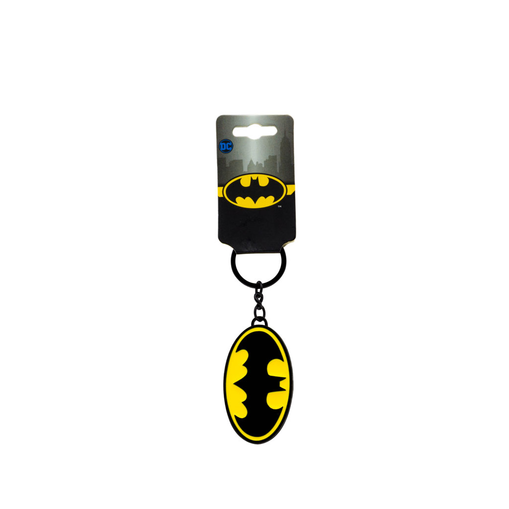 Batman Heavy Metal Logo Keychain