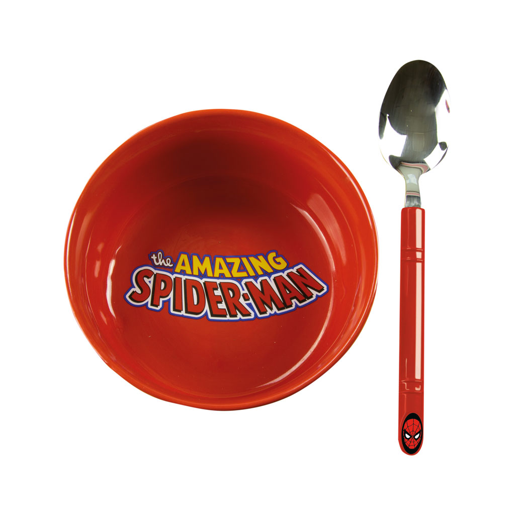 Spiderman Breakfast Bowl with spoon Set