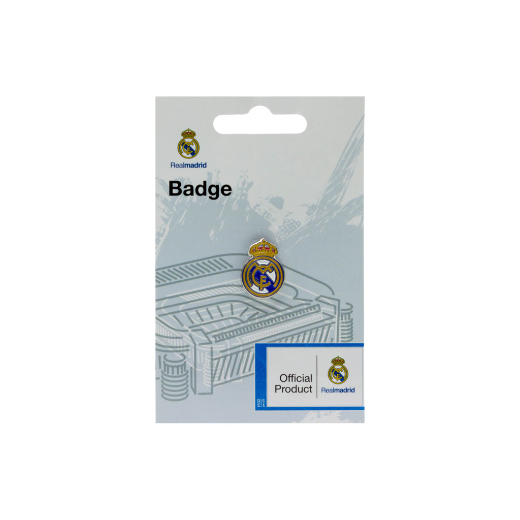 Real Madrid Round Crest Pin Badge