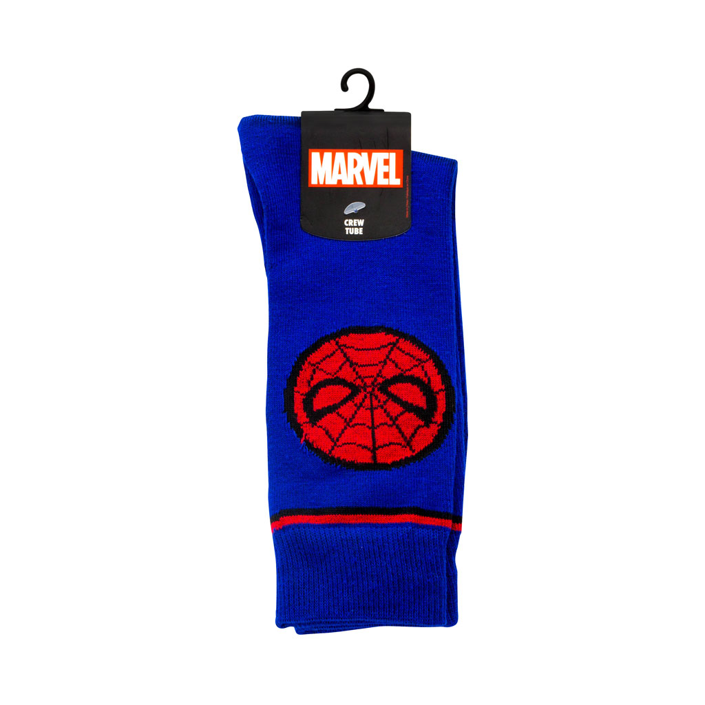 Spiderman adult blue Crew Socks