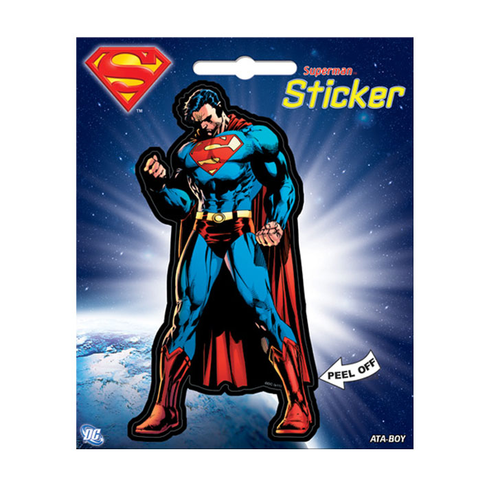 Superman Character peel off Sticker