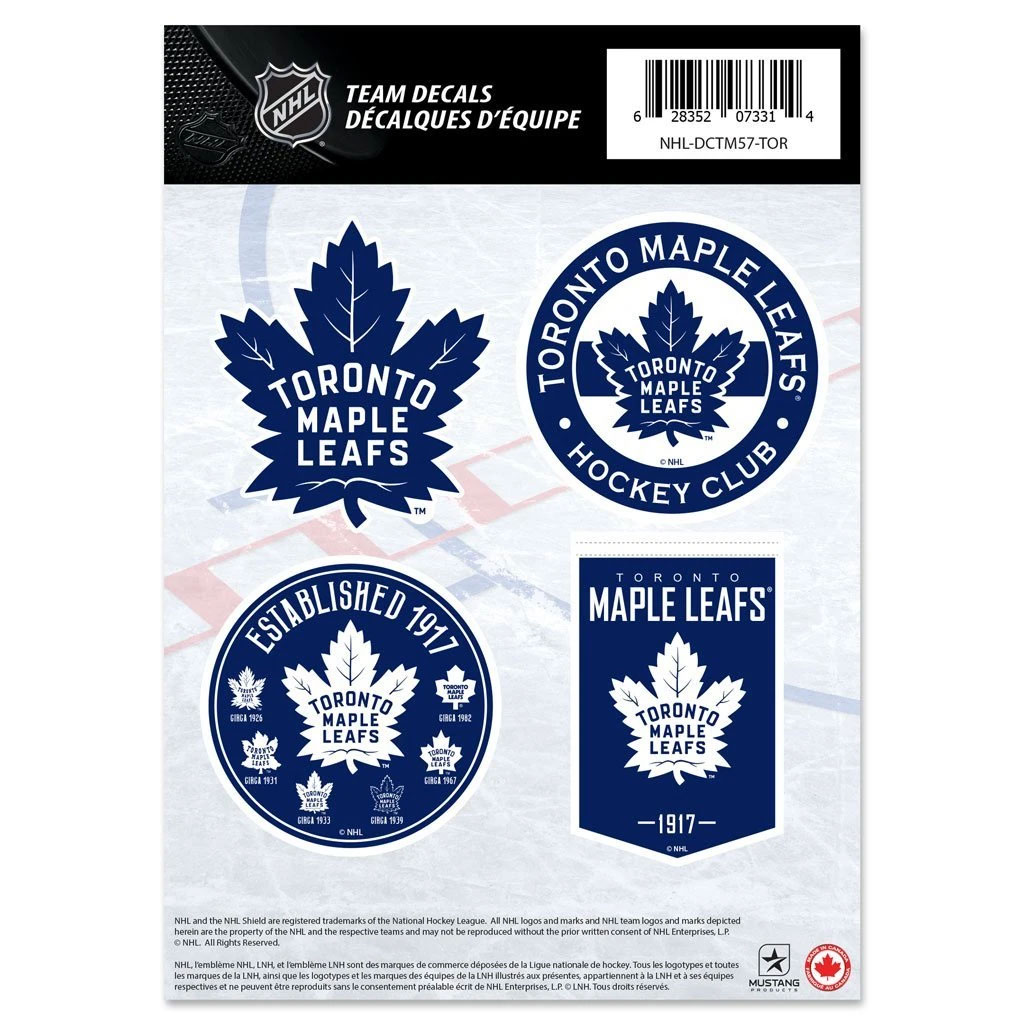 Toronto Maple Leafs Mini Team Logo Stickers