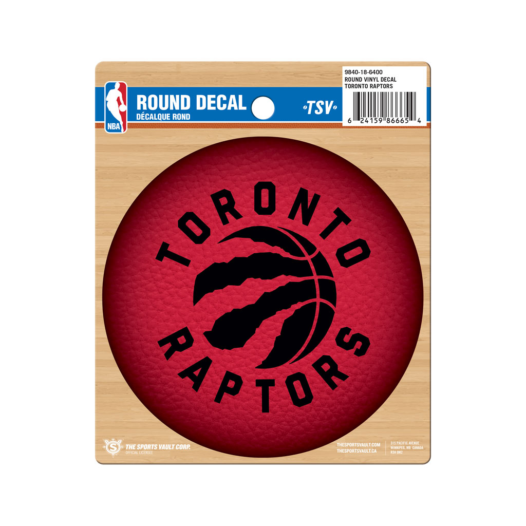 Toronto Raptors Round Vinyl Decal
