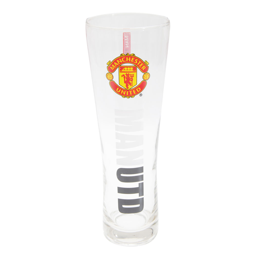 Manchester United Slim Style Pint Glass