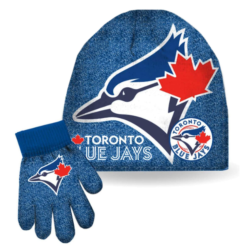 Toronto Blue Jays MLB Boys Toque and Gloves Set