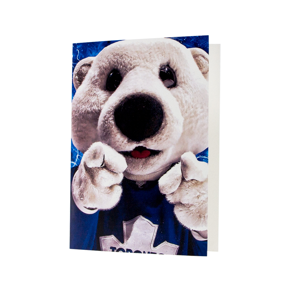 Maple Leafs Carlton Mascot Greeting Card