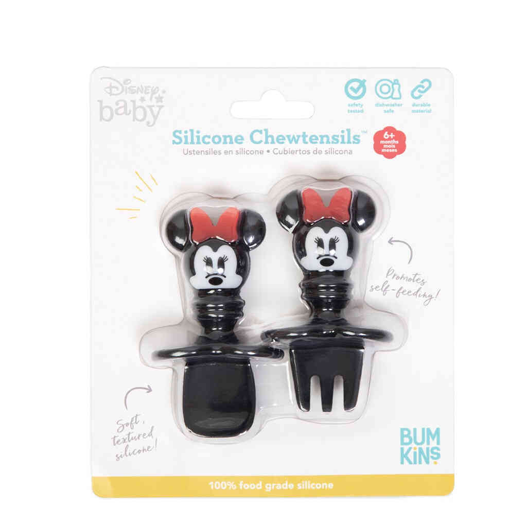 Minnie Mouse Chewtensils Fork and Spoon