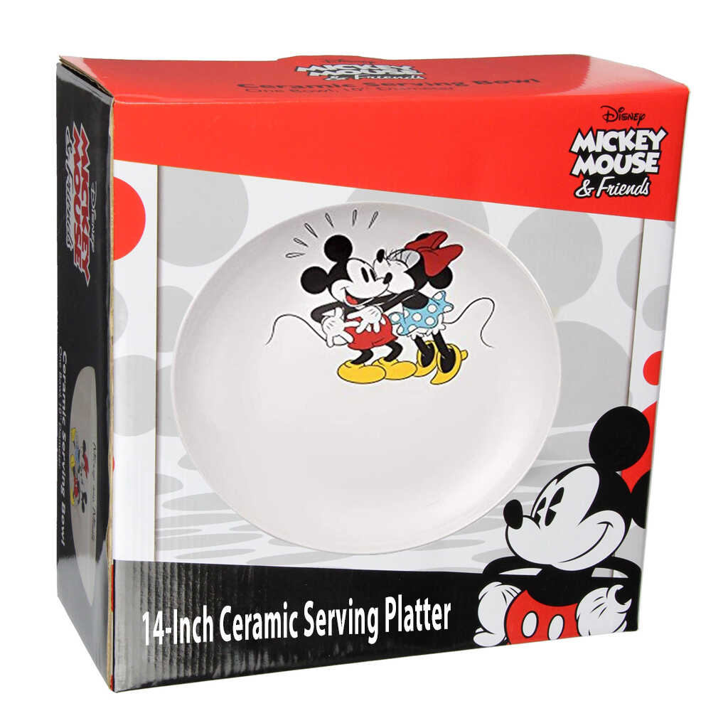 Disney Mickey and Minnie Mouse 14inch Ceramic Serving Platter
