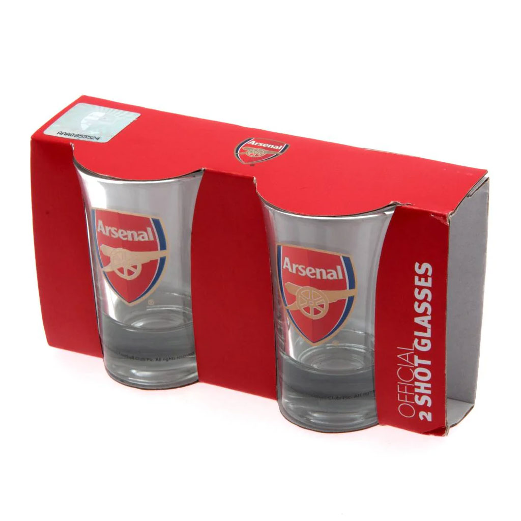 Arsenal 2 pack shot glasses