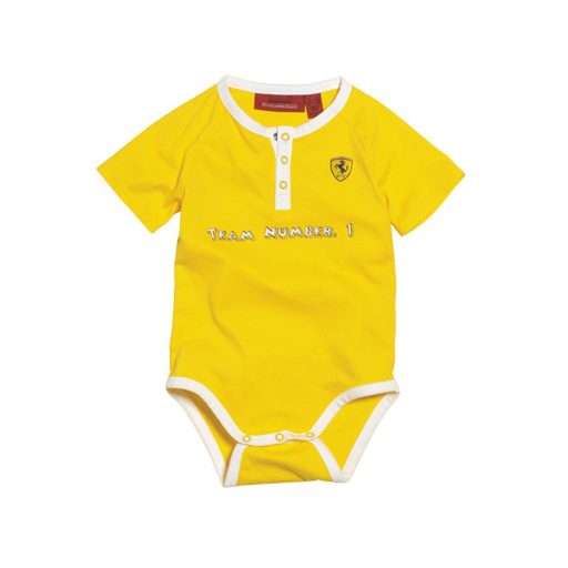Scuderia Ferrari Yellow Baby Onsie