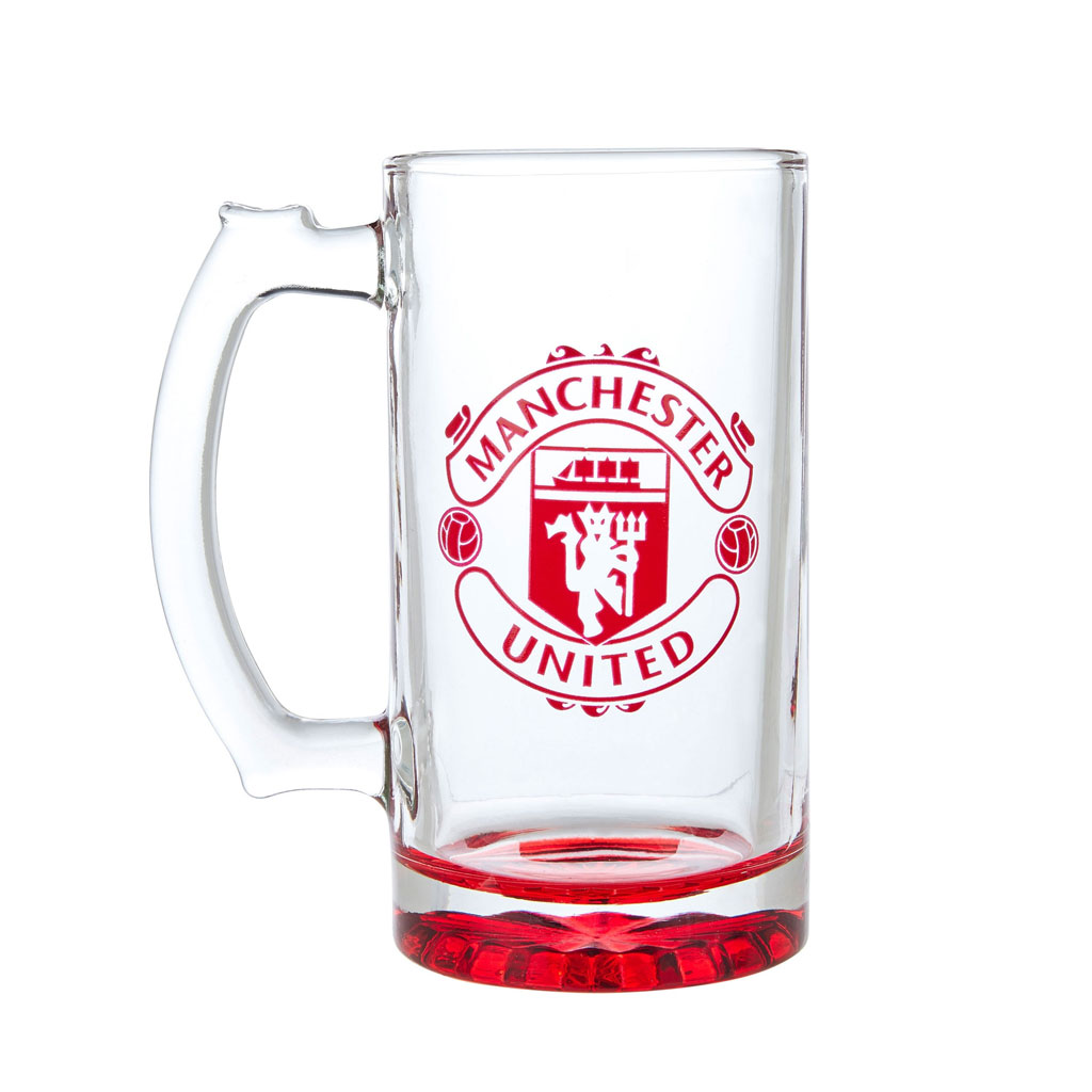 Manchester United Crest Stein Pint Glass