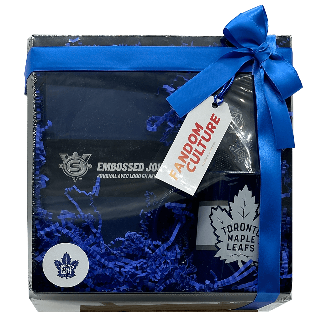 Toronto Maple Leafs Office Gift Set with Leafs 11oz Stripe Ceramic Mug, Leafs Embossed Journal, Leafs Logo Lapel Pin