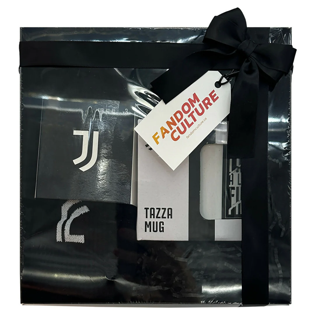 Juventus Tripack Logo Socks and Fino Alla Fine Mug Gift Set